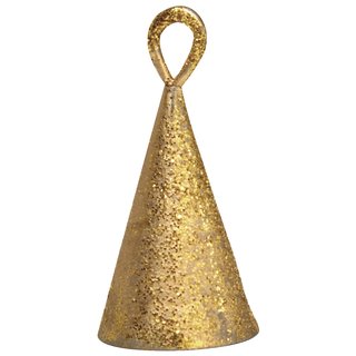 Metallgl&ouml;ckchen Konus, gold, 3,7 cm