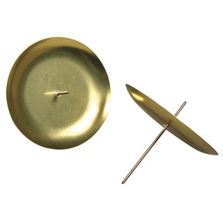 Adventskranz-Kerzenhalter, 8 cm, gold, Beutel 4 Stück