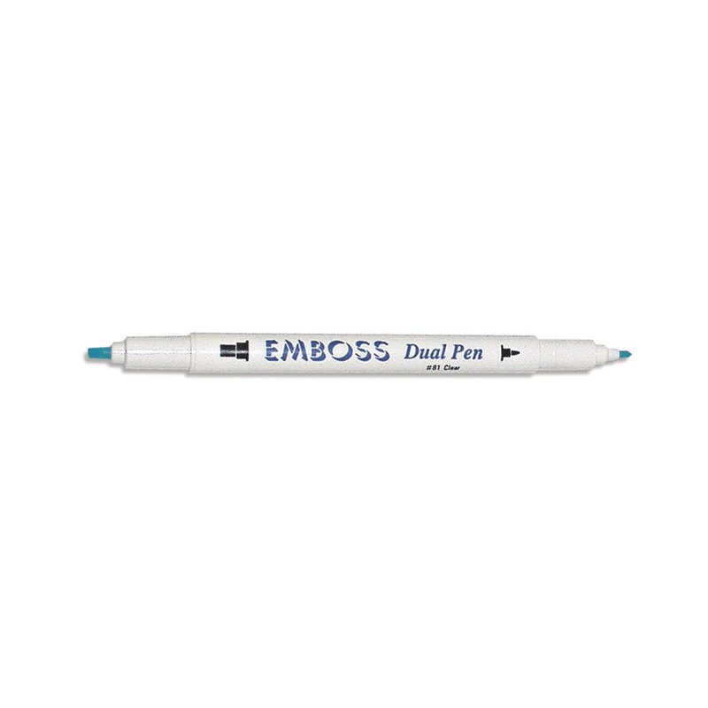 EmbossDualPen, 2seitig, transparent