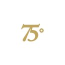 Klebemotiv: "75", gold