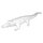 Styropor-Krokodil, 26x9 cm