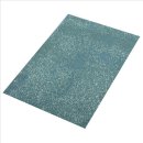 Moosgummi Platte, Glitter, 2 mm, h.blau, 30x45 cm