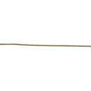 Wachs-Perlstreifen, 20 cm, 2 mm, gold, Beutel 11 Stück