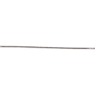 Wachs-Perlstreifen, 20 cm, 2 mm, silber, Beutel 11 Stück
