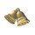Wachsmotiv Doppel-Glocke, 1,5 cm, gold, Beutel 6 St&uuml;ck