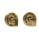 Wachsbuchstaben G, 9mm, gold, 2 Stück im Beutel