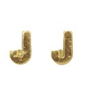 Wachsbuchstaben J, 9mm, gold, 2 Stück im Beutel