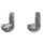 Wachsbuchstaben J, 9mm, silber,2 Stück im Beutel