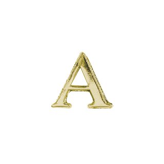 Wachsmotiv: Alpha + Omega, 25 mm, gold, Beutel 2 Teile