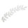 Wachsmotiv Blattranke, 16 cm, wei&szlig;, Beutel 1 St&uuml;ck