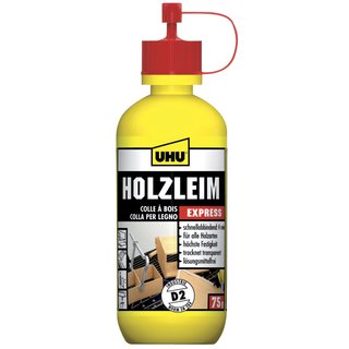 UHU Holzleim Express, Flasche 75g, l&ouml;sungsmittelfrei