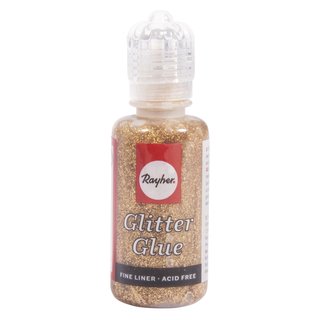 Glitter-Glue holographisch, brilliantgold, Flasche 20ml