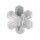 Acryl-Facettenschneeflocke, kristall, 3,5 cm &oslash;, 3 St&uuml;ck
