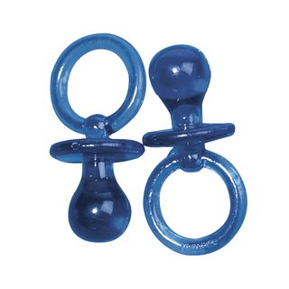 Kunststoffanh&auml;nger-Schnuller, h.blau, 5 cm, SB-Btl. 5 St&uuml;ck