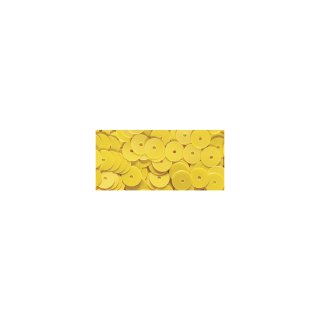 Pailletten, gewölbt, 6mm ø, irisierend gelb, Box 4000 Stück