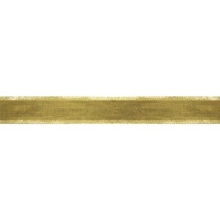 Goldband mit Draht, gold, 40 mm, 1 m