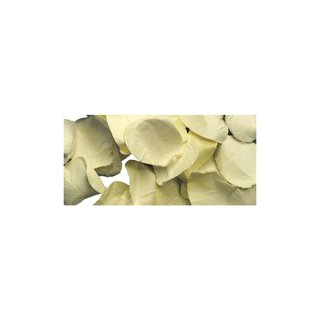 Papier-Blütenblätter, 2,5 cm, creme, Beutel 10 g