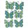 Filz-Schmetterling, hellblau, 5cm, Beutel 6St&uuml;ck