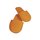 Deko-Filzpantoffel, 24 cm, orange, Beutel 1 Paar