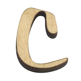 Holz-Buchstabe, C, 2 cm