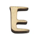 Holz-Buchstabe, E, 2 cm