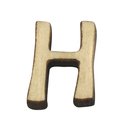 Holz-Buchstabe, H, 2 cm