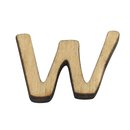 Holz-Buchstabe, W, 2 cm