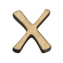 Holz-Buchstabe, X, 2 cm