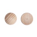 Holz-Platine, rund, gewölbt, 15 mm ø