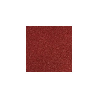 Scrapbooking Papier Glitter, kardinalrot, 30,5 x 30,5 cm