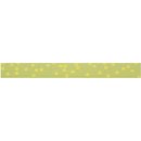 Washi Tape Bl&uuml;ten, oliv/gelb, 15mm