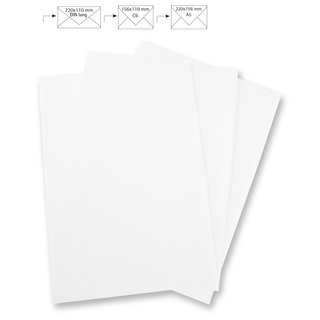 Briefbogen A4, pergament, weiß, 210x297mm, 100g/m2, Beutel 5Stück