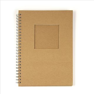 Notizbuch, mit Passepartoutstanzung,HF, Quadrat, DIN A6, 60 Blatt, 70 g/m2