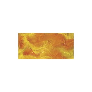 Federmischung, gelb/orange, 3-10 cm, Beutel 10g