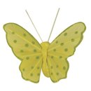 Federschmetterling, gelb, 5 cm, Btl. 4 St&uuml;ck