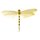 Libelle mit Stoffflügel, gelb, 10x6 cm, SB-Btl. 2 Stück