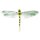 Libelle mit Stoffflügel, grün, 10x6 cm, SB-Btl. 2 Stück