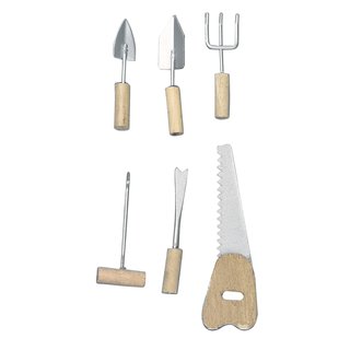 Metall/Holz-Handwerkzeug, 4-6,5 cm, SB-Btl. 6 St&uuml;ck, 6 Sorten