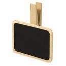 Holz-Minitafel auf Klammer , 7x5 cm