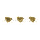 Glitter-Herz auf Metallklammer, gold, 4x2,3 cm, SB-Btl. 6...