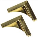 Metallecken für Bucheinbände, gold, 21x21 mm