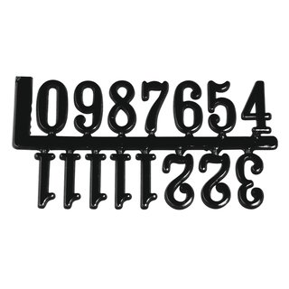 Ziffern für Uhren, schwarz, 20 mm, selbstklebend, 1 Satz