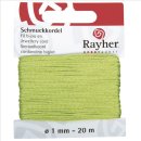 Schmuckkordel, h.grün, ø 1 mm, SB-Karte 20 m