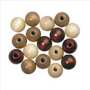 Holz Perlen Mischung 100%, 4mm &oslash;, braun T&ouml;ne,...