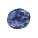 Glas Marmor-Scheibe, 5-Eck, 19mm &oslash;, nachtblau, 4...