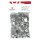 Acryl Strasssteine-Mix, 5 bis 14mm ø, kristall, versch.Formen u.Größen, SB-Btl 1000Stück