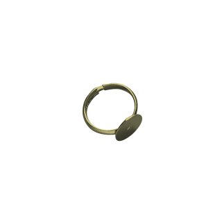 Ringschiene m. Platte, 12mm ø, gold