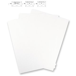 Metallic-Papier, weiß, 21,3x30,0 cm, 240g/m2