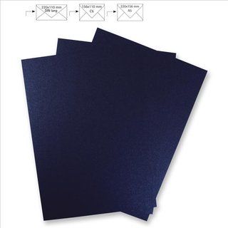 Metallic-Papier, mitternachtsblau, 21,3x30,0 cm, 240g/m2