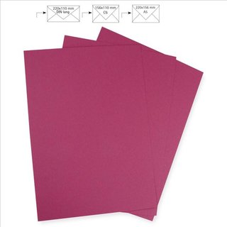 Briefbogen A4, uni, pink, 210x297mm, 90g/m2
